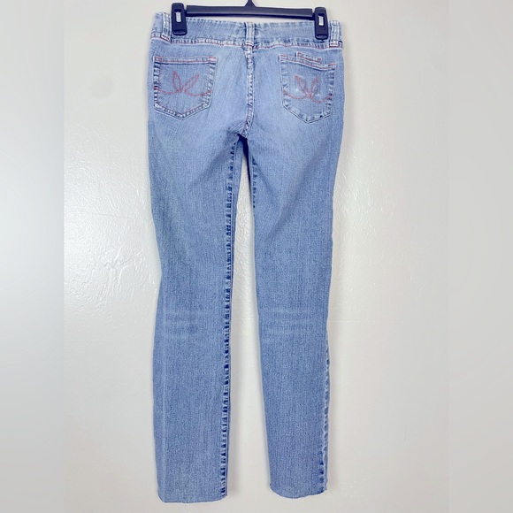 PLAYBOY Women's Y2K Vintage low rise bunny logo Embelleshed Bling Size 3 - Picture 3 of 8